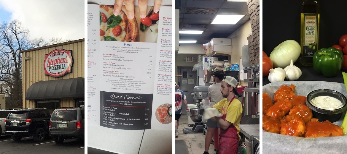 Stephen's Pizzeria Menu