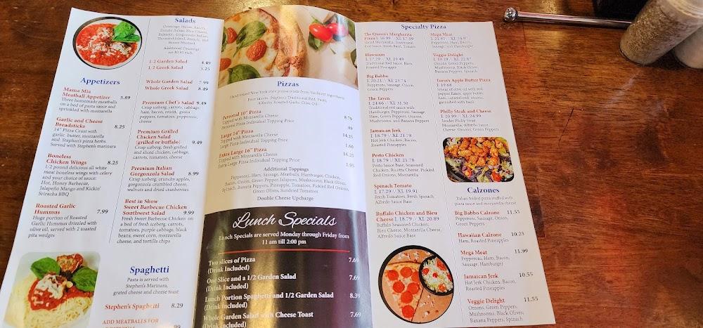 Stephen's Pizzeria Menu image 3